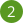 a label with the number 2