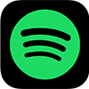 Spotify logo links to Spotify