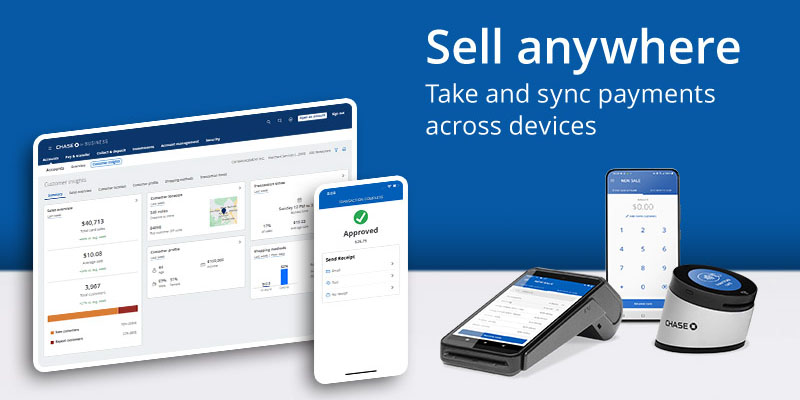 Sell anywhere Take and sync payments across devices