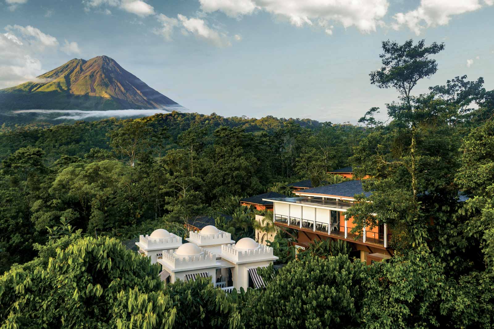 Aerial view of Nayara Springs hotel