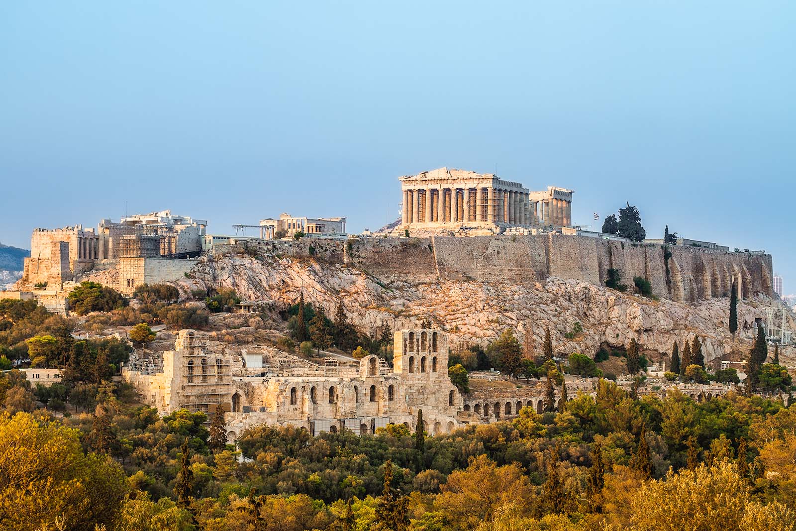 Overview of the city of Athens