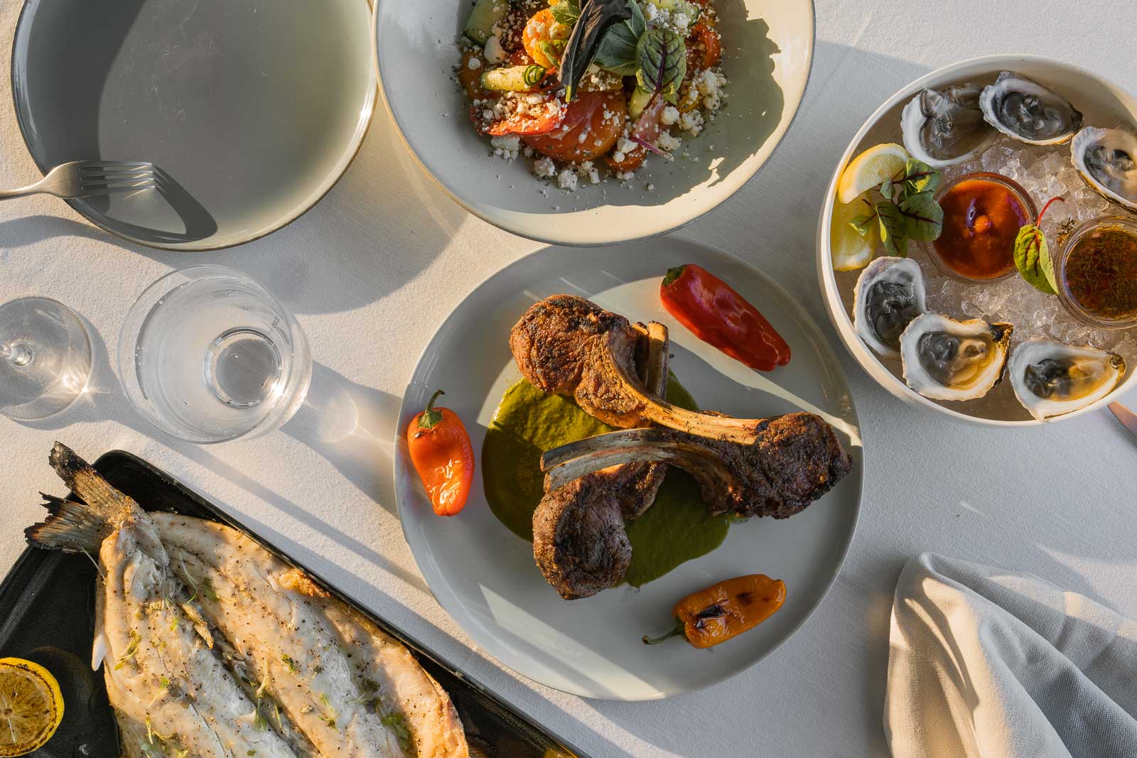 View of food on table