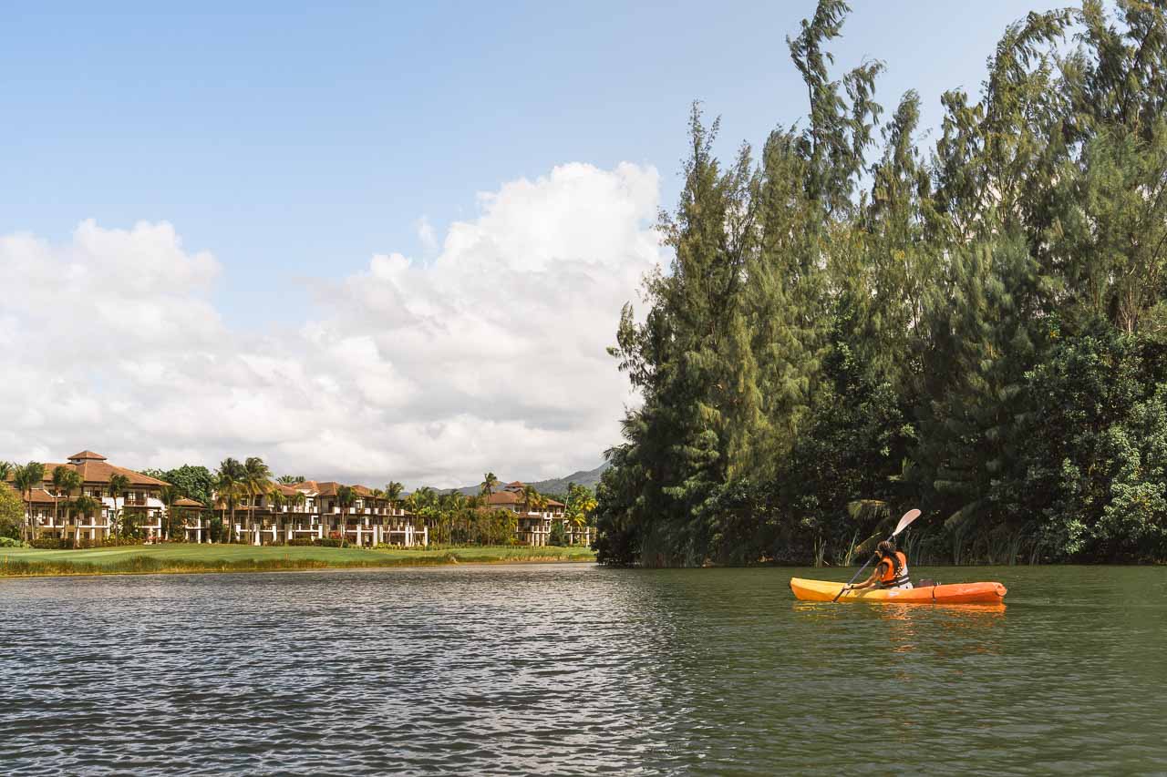 View of water and kayak