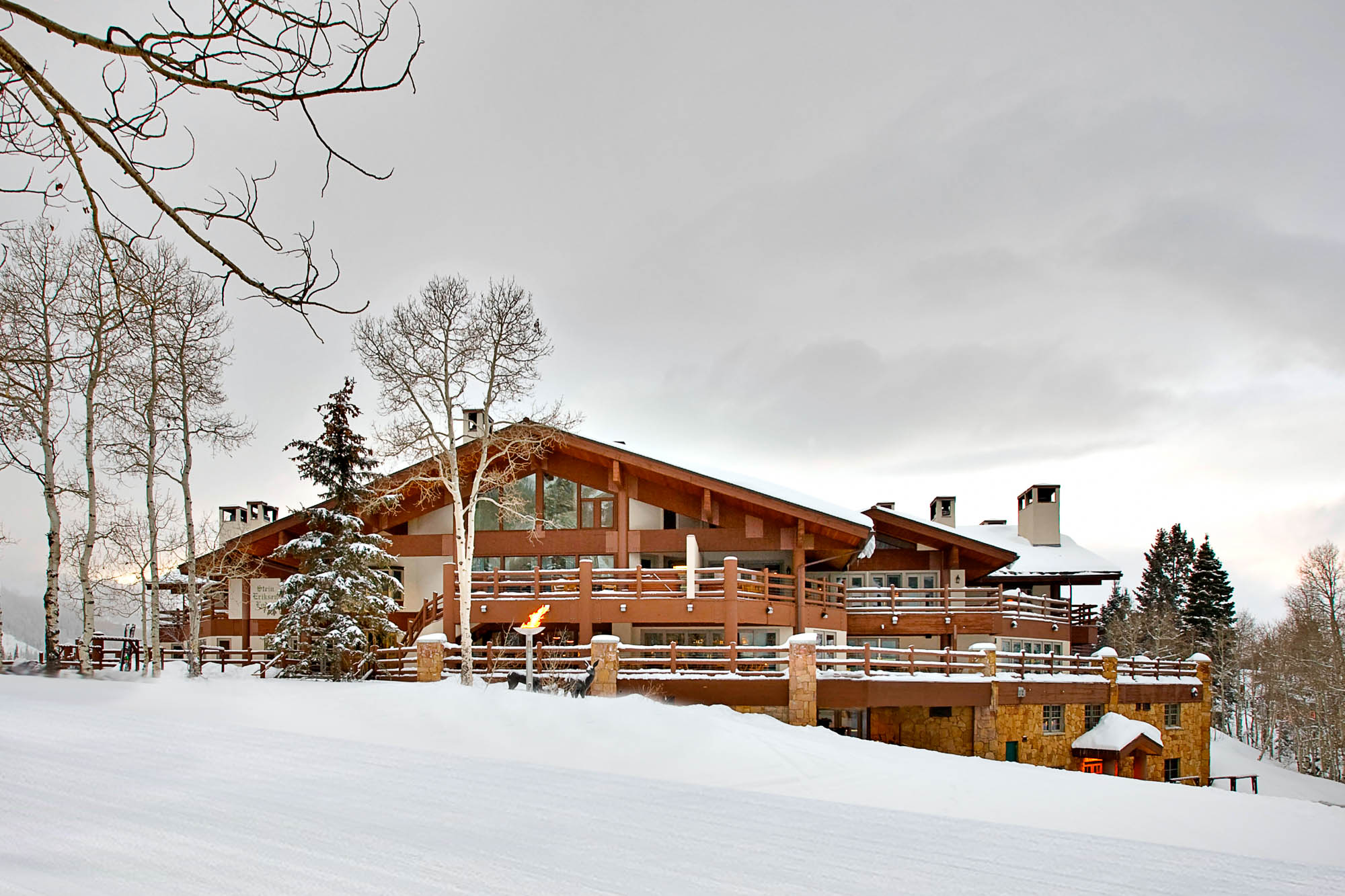 Exterior of Stein Eriksen Lodge