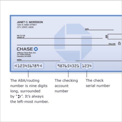 business checking account number