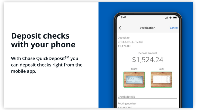 chase personal check